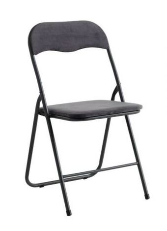 JYSK Folding chair vig velvet dark grey offer