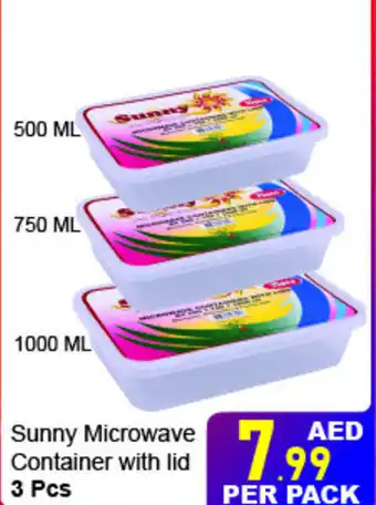 Day To Day Sunny Microwave Container with lid 3pcs offer
