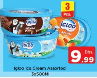 Nesto Igloo ice cream assorted 3x500ml offer