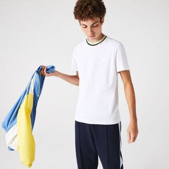 Lacoste Men's crew neck ultra-light breathable piqué t-shirt offer