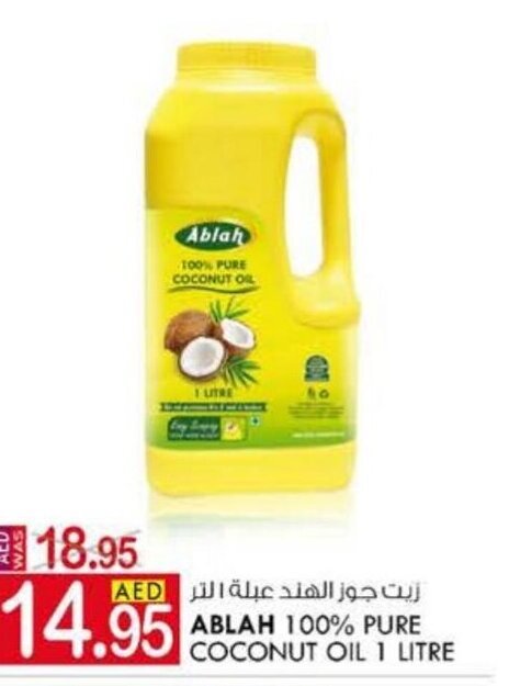 KM Trading Ablah 100% Pure Coconut Oli 1 Litre offer