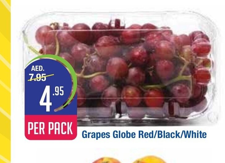West Zone Supermarket Grapes globe red/black/white per pack offer