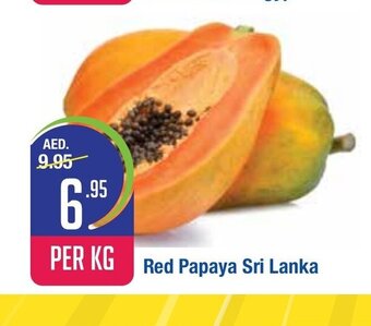 West Zone Supermarket Red papaya sri lanka per kg offer