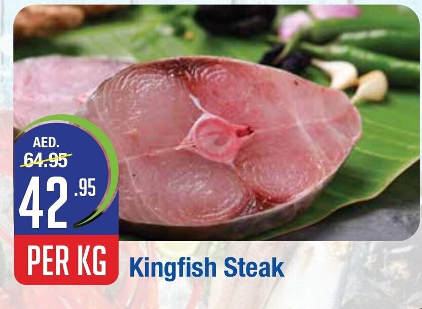 West Zone Supermarket Kingfish steak per kg offer