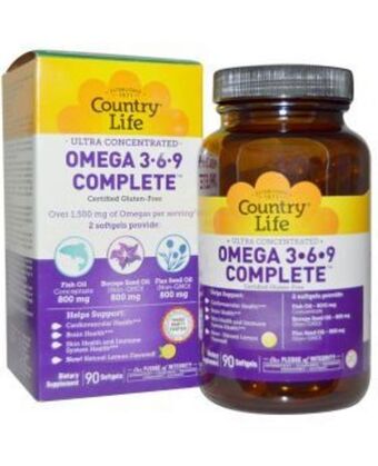 Aster Pharmacy Country life omega 3-6-9 complete softgels 90's offer