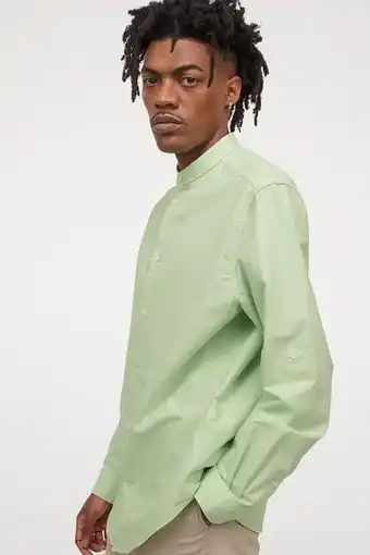 H&M Regular fit grandad shirt offer