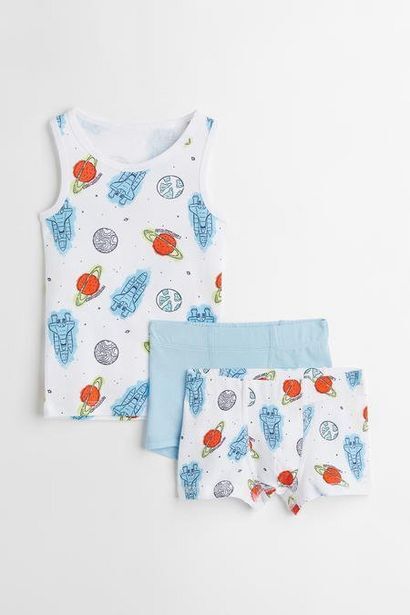H&M 3-piece cotton jersey set offer