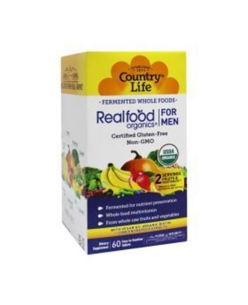 Aster Pharmacy Country life real food organics men's daily nutrition tablets 60's offer