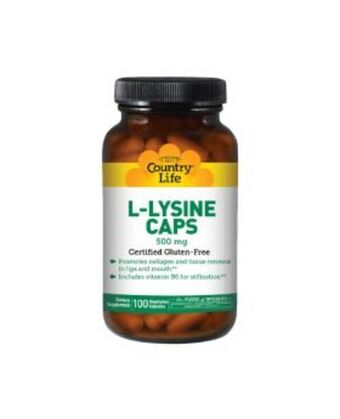 Aster Pharmacy Country life l-lysine 500 mg with vitamin b-6 capsules 100's offer