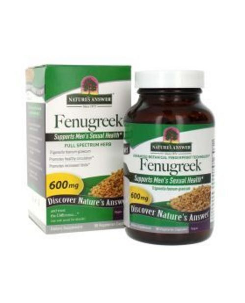 Aster Pharmacy Nature's answer fenugreek seed 600 mg vegetarian capsules 90's offer