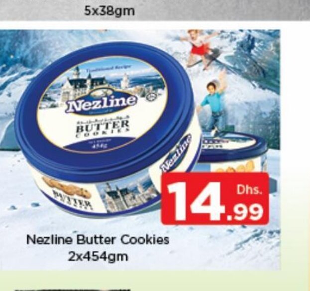Nesto Nezline butter cookies 2x454gm offer