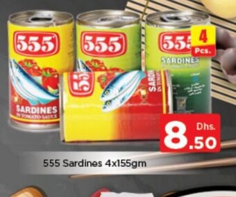 Nesto 555 sardines 4x155gm offer