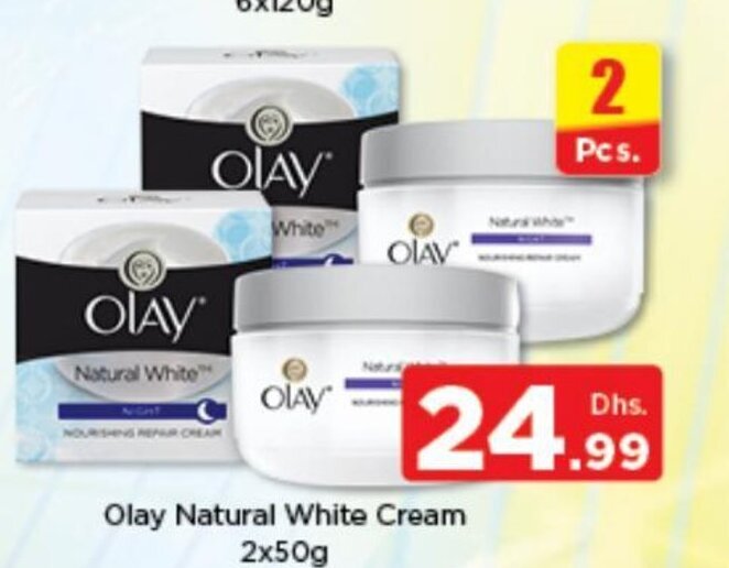Nesto Olay natural white cream 2x50g offer