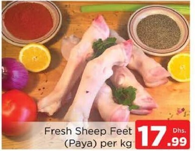 Nesto Fresh Sheep Feet (Paya) Per Kg offer