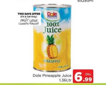 Nesto Dole Pineapple Juice 1.36Ltr offer