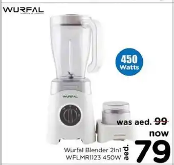 Nesto Wurfal Blender 2in1 WFLMR1123 450W offer