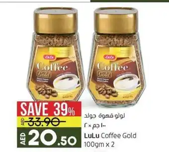Lulu Hypermarket Lulu Coffee Gold 100gm x2 offer
