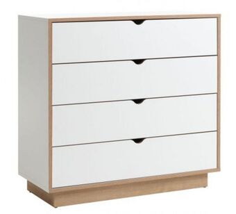 JYSK 4 drawer chest mammen white/oak offer