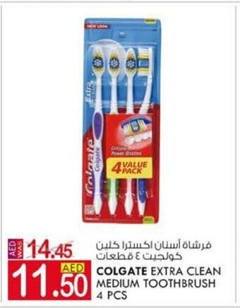 KM Trading Colgate Extra Clean Medium Toothbrush 4 Pcs offer