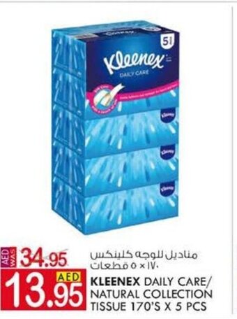 KM Trading Kleenex Daily Care/Natural Collection Tissue 170's x 5 Pcs offer