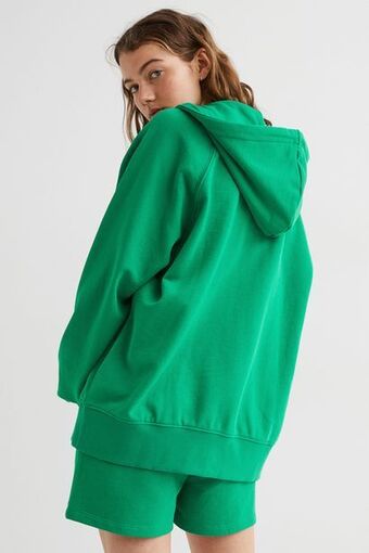 H&M Oversized zip-through hoodie offer