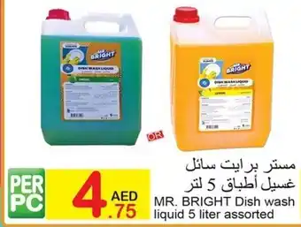 Green House Mr. Bright dish wash liquid 5 liter assorted offer