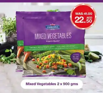 Choithrams Emborg Mixed Vegetables 2 x 900gms offer