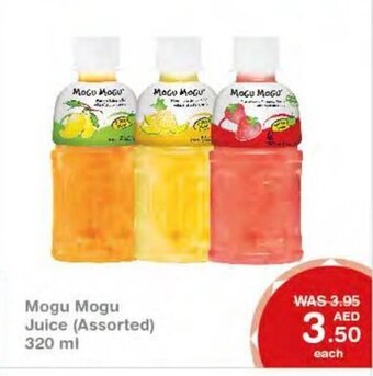 Choithrams Mogu Mogu Juice Assorted 320ml offer