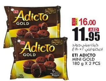 KM Trading Eti Adicto Mini Gold 180g x 2pcs offer