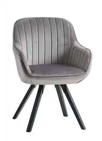 JYSK Armchair onsevig velvet grey/black offer