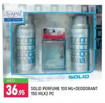 Shaklan Sapil solid perfume 100ML+deodorant 150ML X 2PC offer