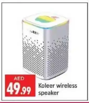 Shaklan Koleer wireless speaker offer
