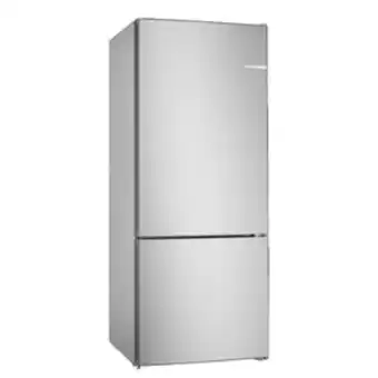 Lulu Hypermarket Bosch series 4, 578 ltr, free-standing double door fridge-freezer with freezer at bottom, stainless steel, kgn76vi30m offer