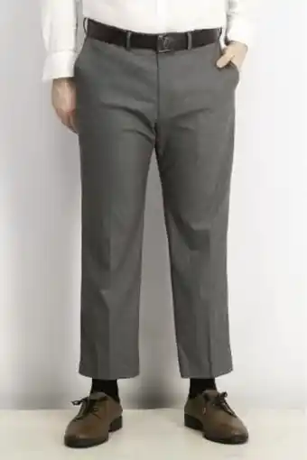 Brands For Less Men classic fit premium stretch suit pants, grey offer