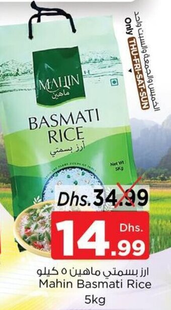 Nesto Mahin Basmati Rice 5kg offer