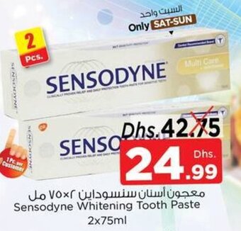 Nesto Sensodyne Whitening Tooth Paste 2x75ml offer