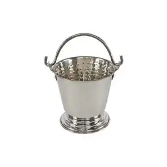 Lulu Hypermarket Chefline stainless steel hammered gravy bucket 13cm offer