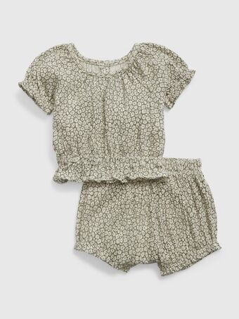 GAP Baby puff sleeve two-piece outfit set offer