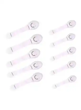 Noon 10-piece child safety door and cabinet locks offer