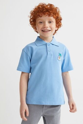 H&M Cotton piqué polo shirt offer