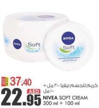 KM Trading Nivea Soft Cream 300ml+100ml offer