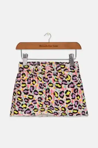 Brands For Less Toddler girl's belt loops printed short, pink combo offer