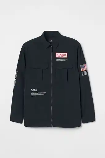 H&M Regular fit nylon shirt jacket offer