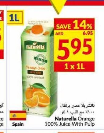 Viva Naturella orange 100% juice with pulp offer