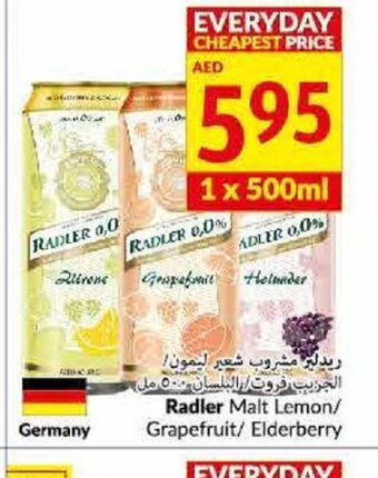 Viva Radler malt lemon/ grapefruit/ elderberry 500ml offer
