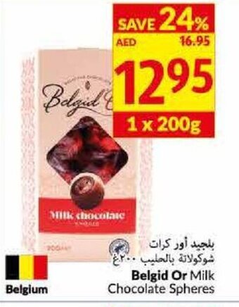 Viva Belgid or milk chocolate spheres offer