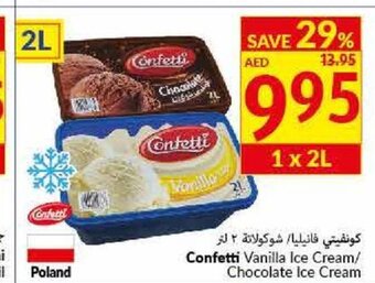 Viva Confetti vanilla ice cream/chocolate ice cream offer