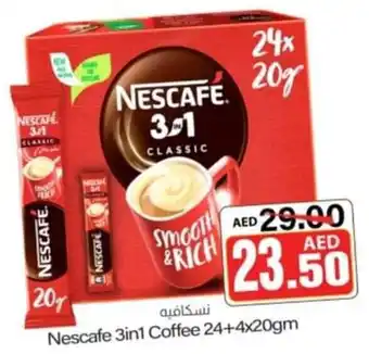 Sajidha Supermarket Nescafe 3in1 Coffee 24+4x20gm offer