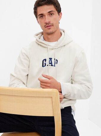 Vintage soft mini gap arch logo hoodie