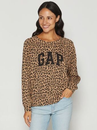 Gap logo print crewneck sweatshirt 